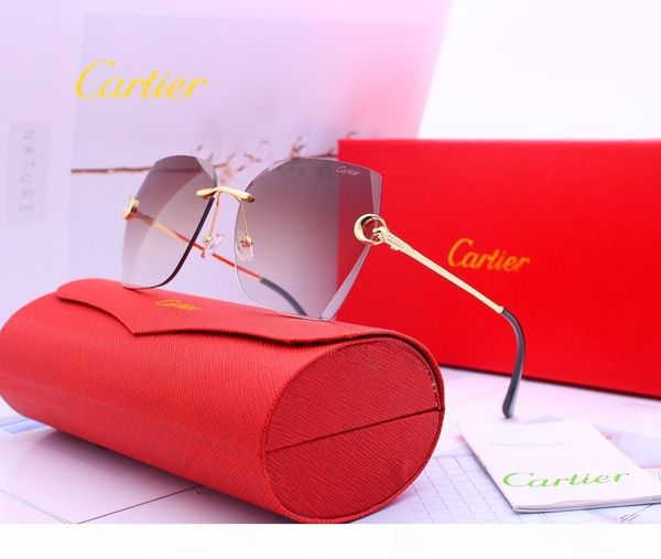 

rimless pilot style sunglasses for men women colorful choice for summer carter glasses super quality wholesale frames, White;black