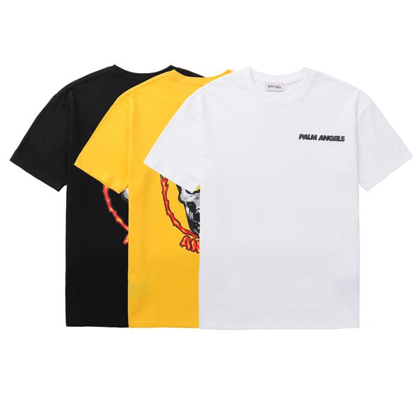 

2020angels beauty tide palm printing angels pa loose casual sports round neck short sleeve t-shirt men and women 080408-01, White;black