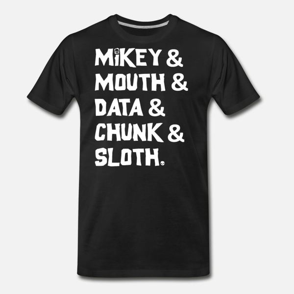 

the goonies cast t shirt men create cotton o-neck pictures sunlight comfortable spring slim shirt