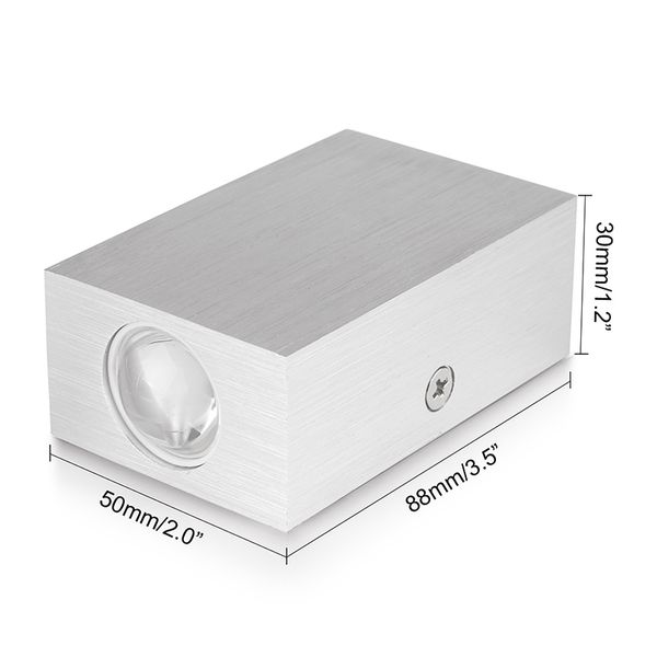 

indoor 2w 4w 6w 8w led wall lamps ac 100v/220v aluminum decorate wall sconce bedroom led wall lightindoor and outdoor decoration