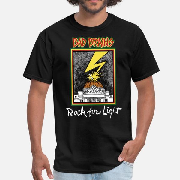 

rock bad brains light t shirt men character cotton o neck leisure cute casual spring autumn cool shirt
