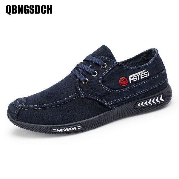 

2020 men canvas casual shoes flat bottom belt anti-kick denim sports shoes fashion breathable sweat-absorbent men single, Black