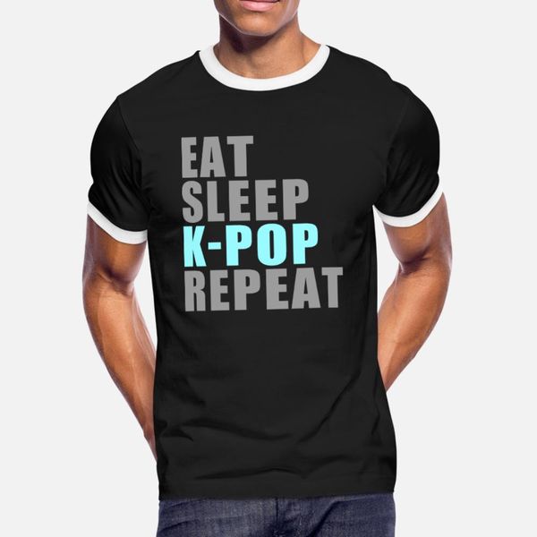 

k pop all day t shirt men knitted 100% cotton round neck pattern sunlight authentic spring autumn kawaii shirt