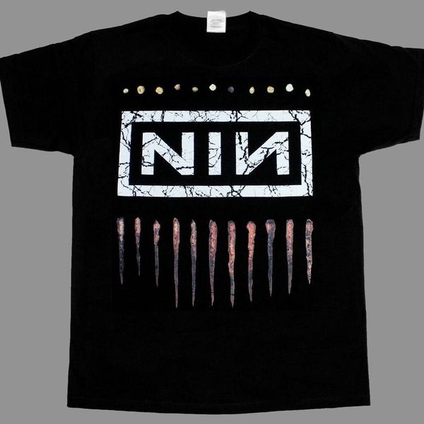 

nine inch nails nin новый черный короткий рукав футболки