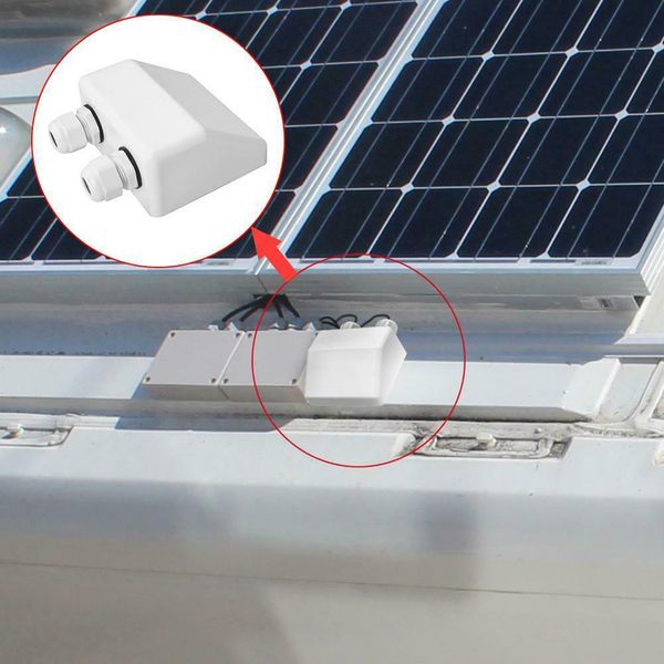 

простая установка двойной кабель на крыше панели солнечных батарей abs вступление сальник распределительная коробка