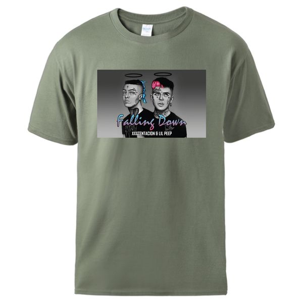 

hip hop rapper lil peep t shirts summer cotton sportswear short sleeve crewneck pullover tee male hip hop fashion streetwear top