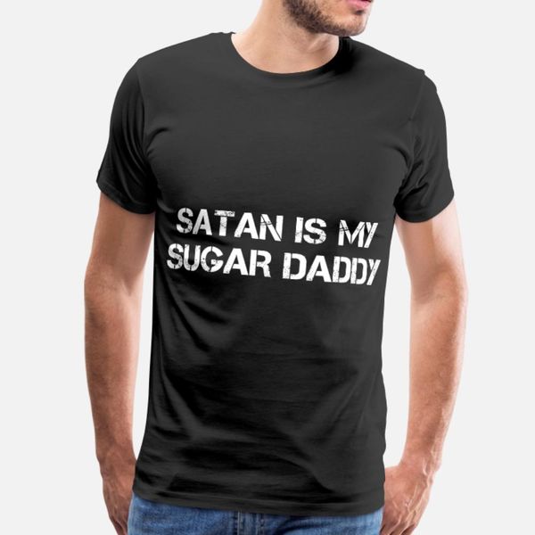 

сатана my sugar daddy идея подарка готические забавный папа тенниска мужчин дизайнерские 100% хлопок o шеи каваи интересные удобной пружинно