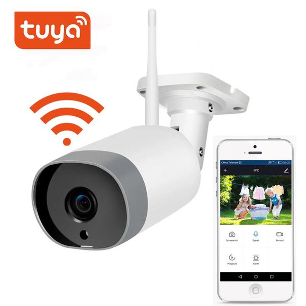

cameras outdoor ip camera hd 1080p sd card surveillance wifi weatherproof night vision home
