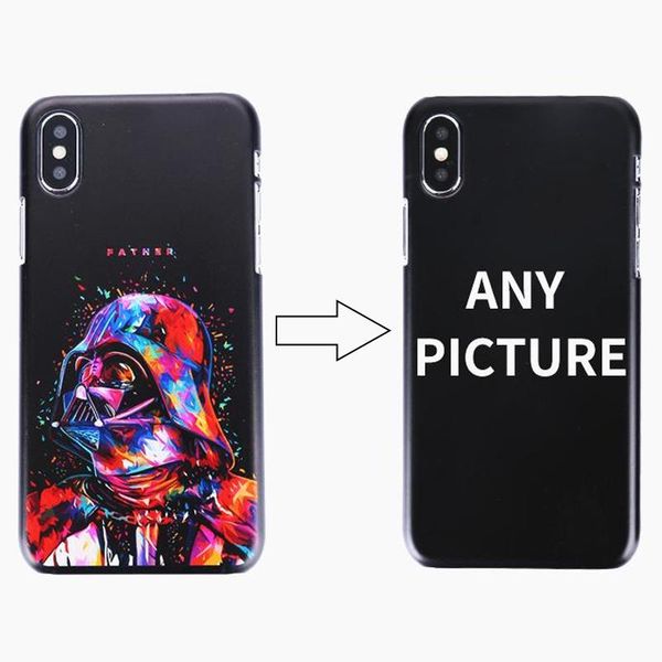 

cgjxs50pcs custom design diy logo /p hard phone case for iphone 4 4s 5 5s se 6 6s 7 plus customized printed back cover