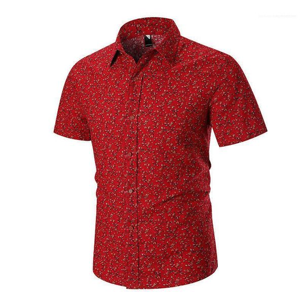

fashion male casual mens designer colorful shirts floral pattern print single breasted short sleeve shirt, White;black