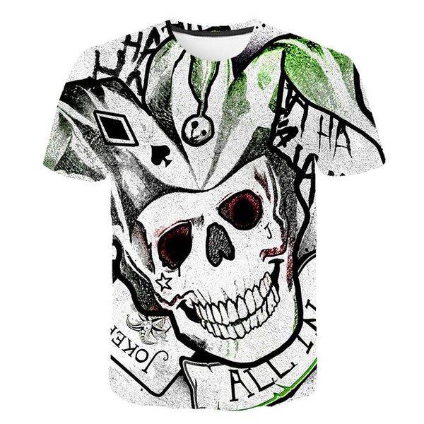

colorful skull cosplay clown 3d print shirts humor hippie humor men clothing