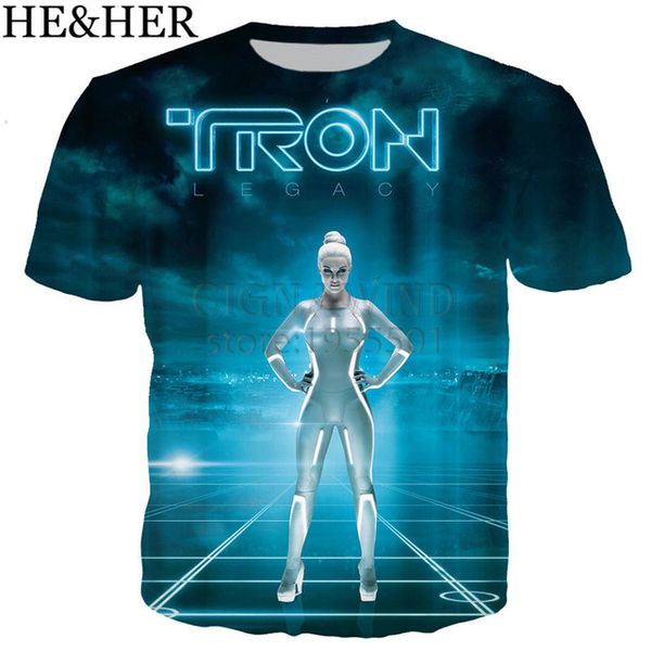 

new arrive popular movie tron most 3d print shirts aesthetic plus size comics men clothing