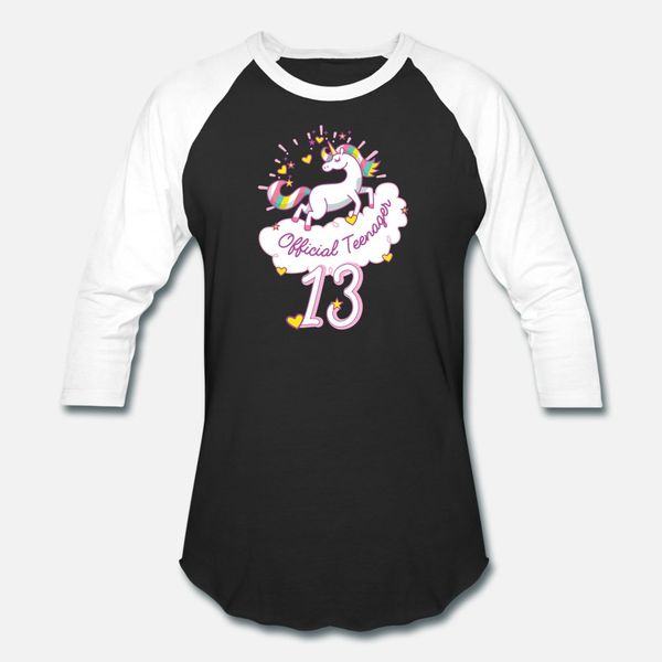 

unicorn official 13 teenager t shirt men customized 100% cotton plus size 3xl unique graphic funny casual spring autumn vintage shirt