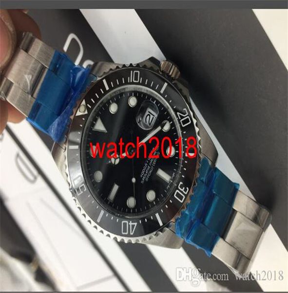 

luxury watch 43mm basel red stainless steel bracelet ceramic bezel black dial 126600 mechanical automatic men's wristwatch, Slivery;brown