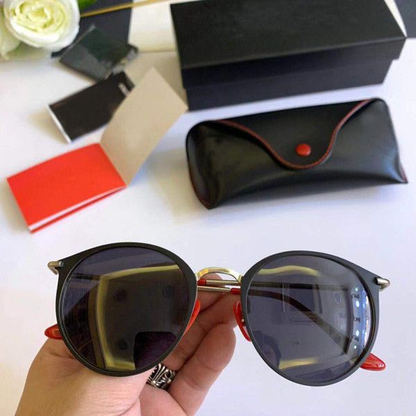 

2020 Sunglasses women men Brand Designer Metal Frame Unique Hexagonal Flat lens Coating uv400 Sun glasses Goggle Eyewear with box and cases