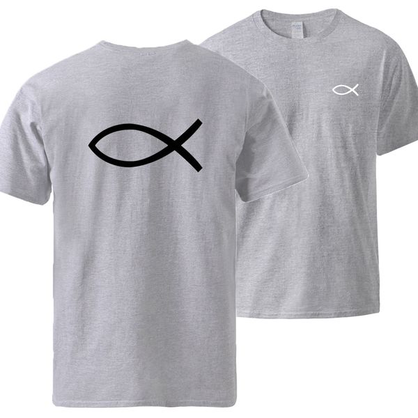 

иисус рыба печати tshirts mens сыпучие fit спортивная лето с коротким рукавом футболки 2020 человек марка сыпучие повседневный streetwear то