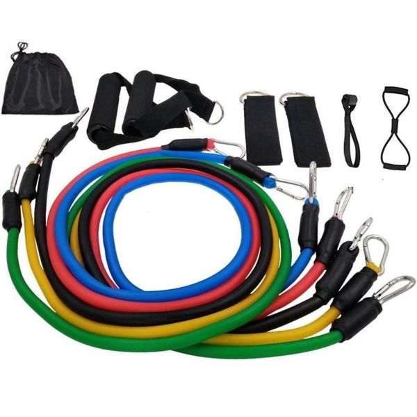 

12 sets fitness rally of multi-functional muscle yoga training rope strength training resistance band