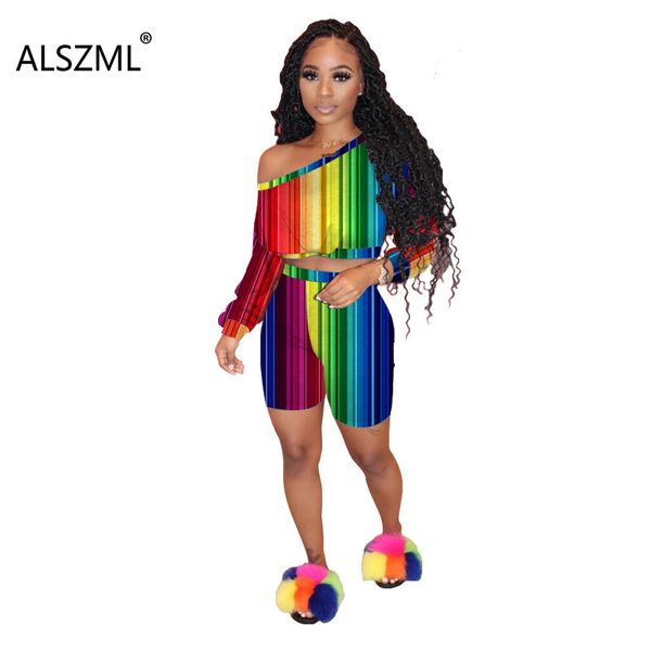 

women's jumpsuits & rompers 2021 women fashion chromatic stripe skew neck beach style lady playsuits high street bodysuits, Black;white