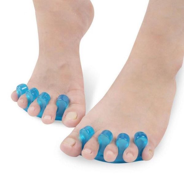 

новый 2pcs toe separator мягкий силиконовый toe сепараторы гибкая finger toe spacer корректоры форма ногтей маникюр педикюр инструменты