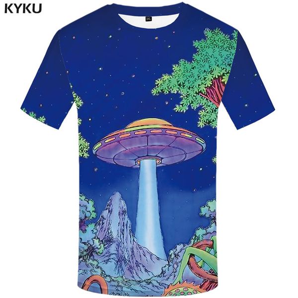 

moon earth anime galaxy animal print 3d summer 3d print shirts harajuku horror humor men clothing
