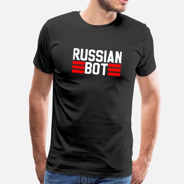 

russian bot internet troll t shirt men designer 100% cotton o-neck cool fitness authentic summer style formal shirt