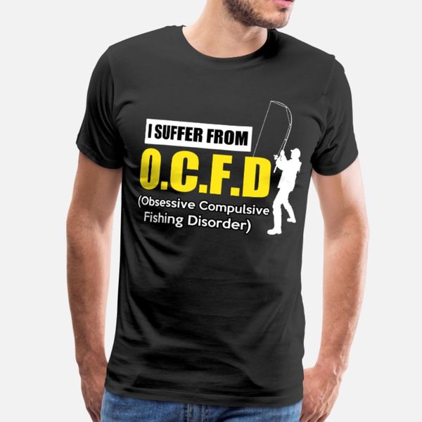 

funny fishing lovers fishing disorder t shirt men famous cotton round neck unique famous humor summer pictures