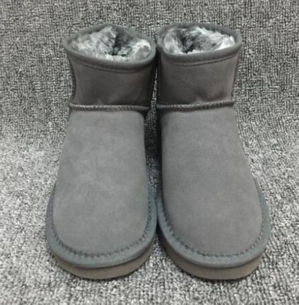 

classic wgg brand women popular australia genuine leather boots fashion women039s mini short tall snow boots us4us13, Black