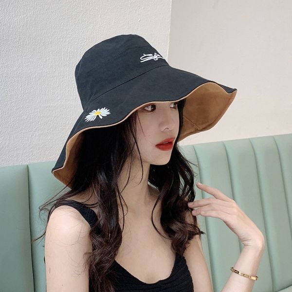 

new fashion summer sunscreen bucket hat wild big eaves y folding non-deformation ladies casual hat, Blue;gray