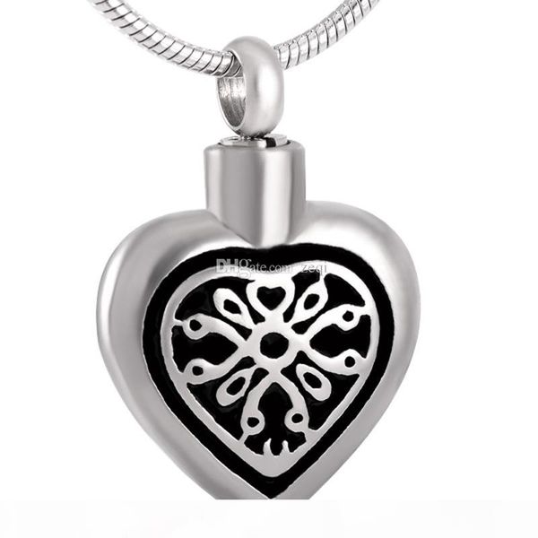 

cmj8373 charm suspension cremation urn pendant pet human ashes funeral keepsakes urn memorial jewelry ing, Silver
