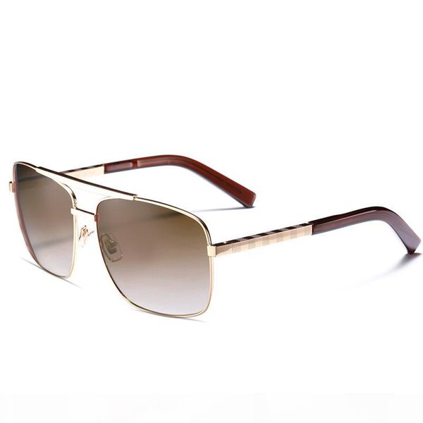 

luxury-men brand designer sunglass attitude sunglasses square logo on lens men shiny black gold brand new with box, White;black