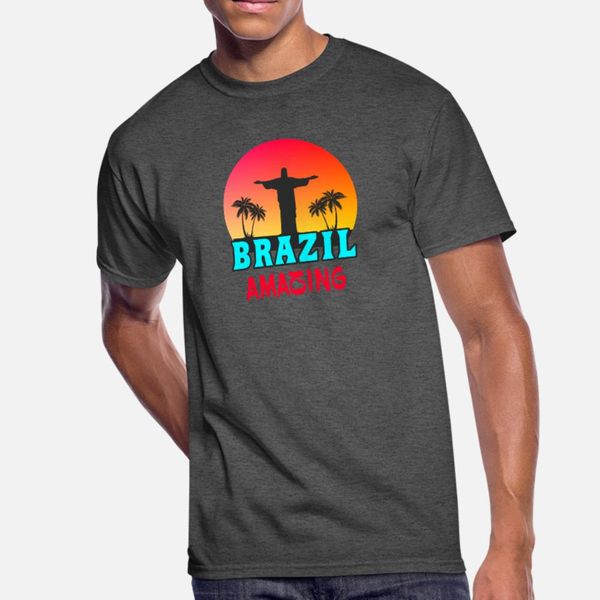 

brazil amazing gift jesus south america t shirt men customize tee shirt o-neck clothes gift funny summer vintage shirt