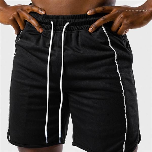 

designer sport shorts loose elastic waist homme shorts fashion relaxed casual mid waist solid color mens summer clothing, White;black
