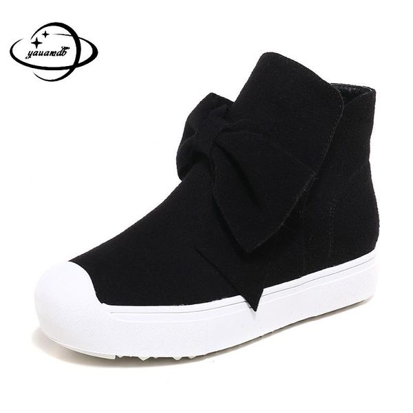 

size 5-10y kids boots spring autumn flat with girls riding equestrian boots butterfly-knot zip solid color children' shoes h24, Black;grey