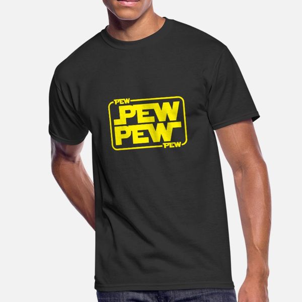

pew pew star space wars fan funny sci fi t shirt men create cotton size s-3xl natural sunlight funny summer style family shirt