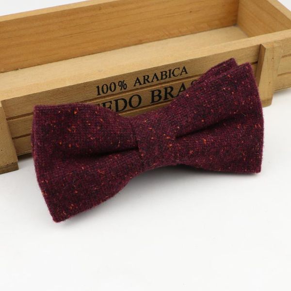 

mens polyester wool formal striped bow ties man wedding geometric dot neck bowties bowknot gravatas dark color bowtie butterfly, Blue;purple