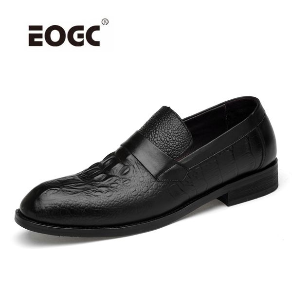 

natural cow leather business men dress shoes british style male wedding shoes office formal oxfords men, Black