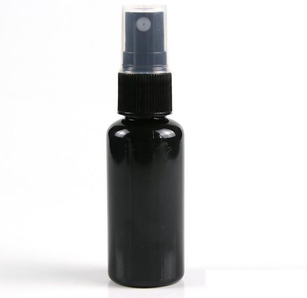 Siyah Doldurulabilir Ince Mist Sprey Şişe Parfüm Püskürtücü Şişe Kozmetik Atomizer Pet Sprey Şişeler Pompa