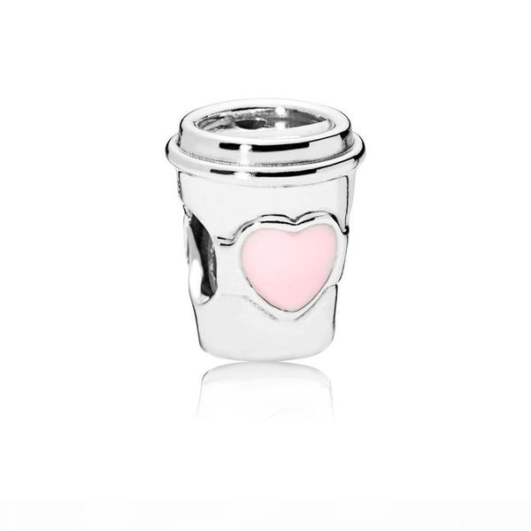 

new coffee cup charms s925 sterling silver charms fits for designer style bracelet diy charms ing, Bronze;silver