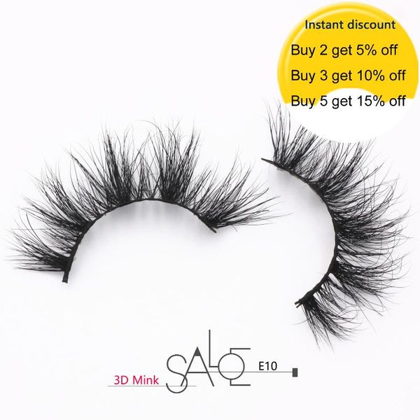 

eyelashes 3d mink lashes luxury hand made mink eyelashes medium volume cruelty false upper lashes makeup e10