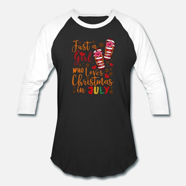 

just a girl who loves christmas in july product t shirt men knitted tee shirt size s-3xl cool loose authentic spring leisure shirt