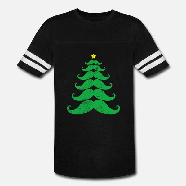 

funny christmas tree moustache present t shirt men printed short sleeve s-xxxl vintage interesting humor spring autumn pattern shirt