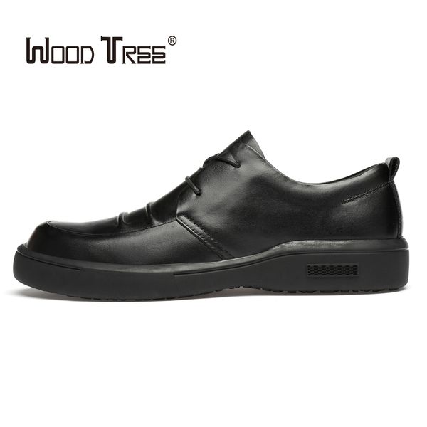 

dress shoes woodtree fashion genuine leather men's formal business oxford, Black