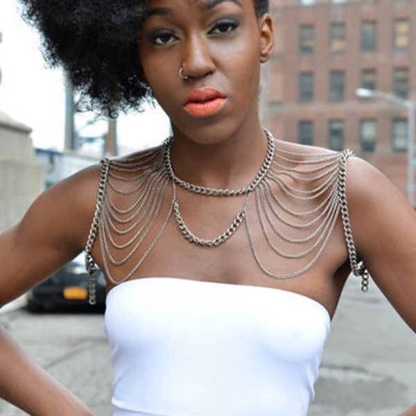 

new arrivals women fashion body chains shoulder chains shoulder jewelry, Silver