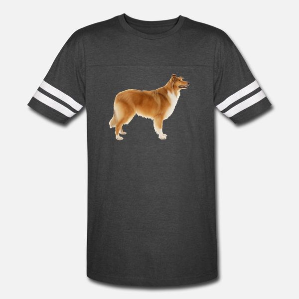 

collie rough breed t shirt men knitted 100% cotton round collar standard interesting fashion summer novelty shirt