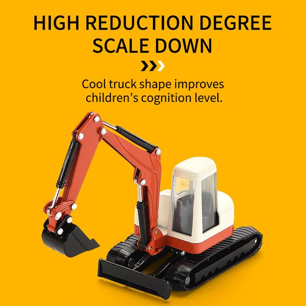 

1:60 diecast cars model toy city series sliding engineering vehicle alloy construction truck for boy car gift