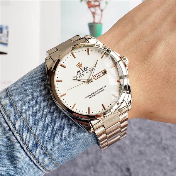 

06 All Subdials Work Hot Mens Watches Stainless Steel Quartz gmt Wristwatches Stopwatch Luxury Watch