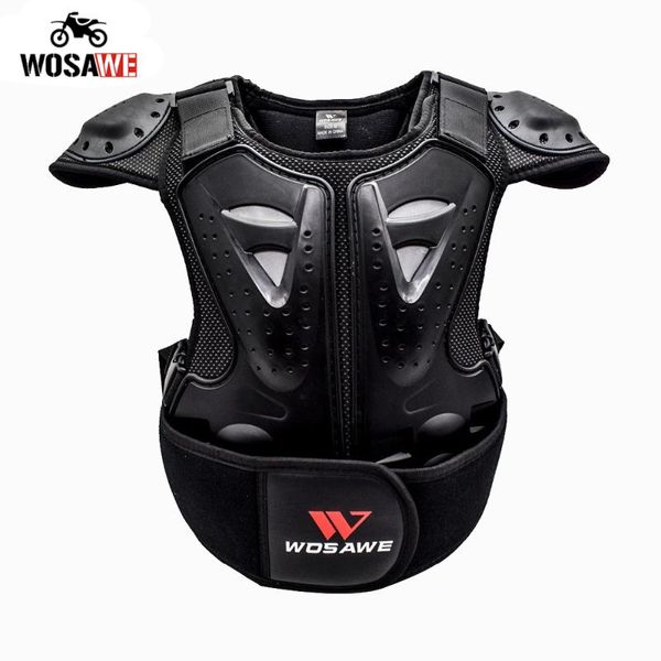 

motorcycle armor wosawe children vest sleeveless jacket chest guard protector cycling skateboarding body kid spine