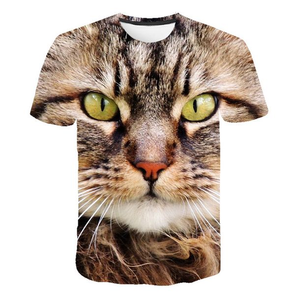 

summer 3d print animal newst kitten print cat plain 3d design male 3d print shirts hippie hippie oversized men clothing