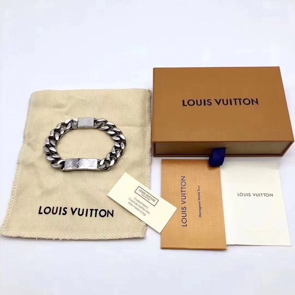 

brand new fashion bracelets jewelry stainless luxury steel bracelets bangles pulseiras bracelets for man and women with box, Black