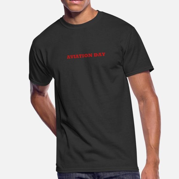 

aviation day t shirt men print cotton crew neck sunlight comical spring normal shirt
